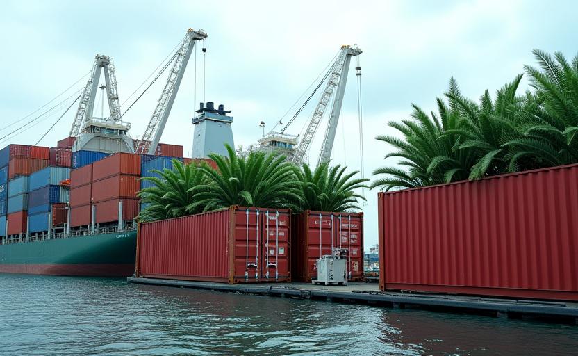 International plant import and shipping operations